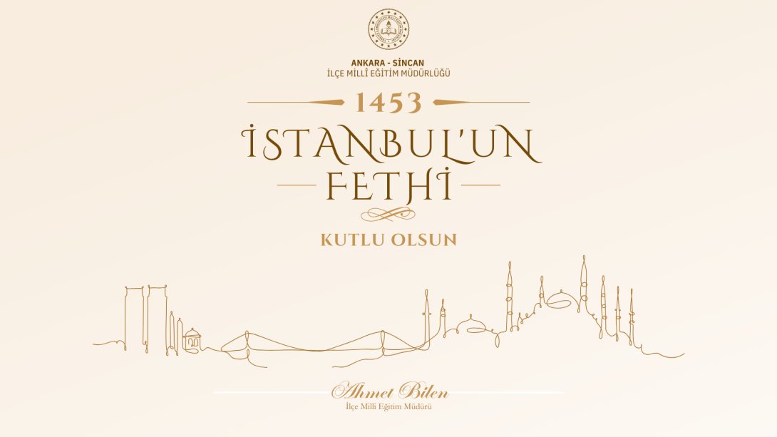 İstanbul'un fethinin 571. yılı kutlu olsun. Fatih Sultan Mehmet Han'ı ve şanlı ecdadımızı rahmetle anıyoruz. Ruhları şad olsun.