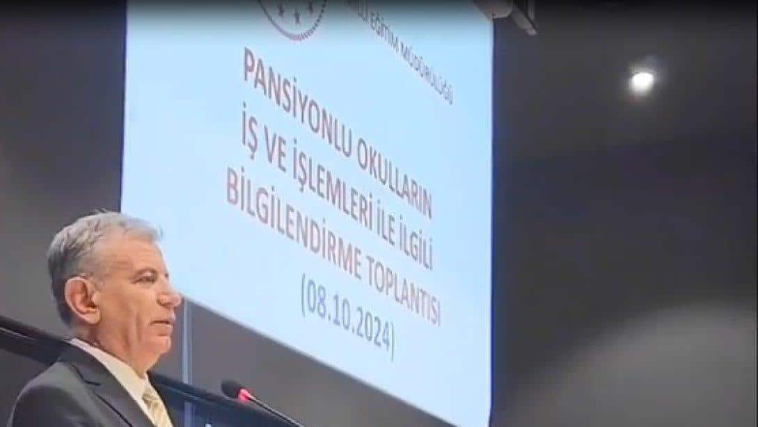 İl Millî Eğitim Müdürümüz Yaşar KOÇAK ve Müdür Yardımcımız Abdurrahman TÜLÜCE'nin Katılımı İle Düzenlenen Bilgilendirme Toplantısı