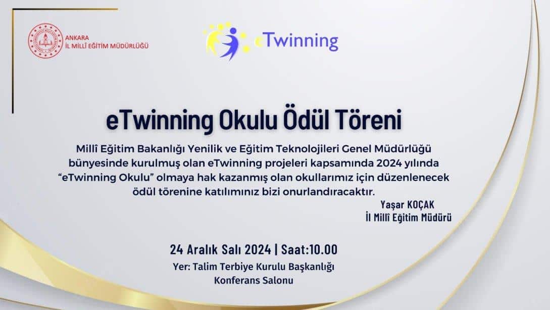 eTwinning Okulu Ödül Töreni