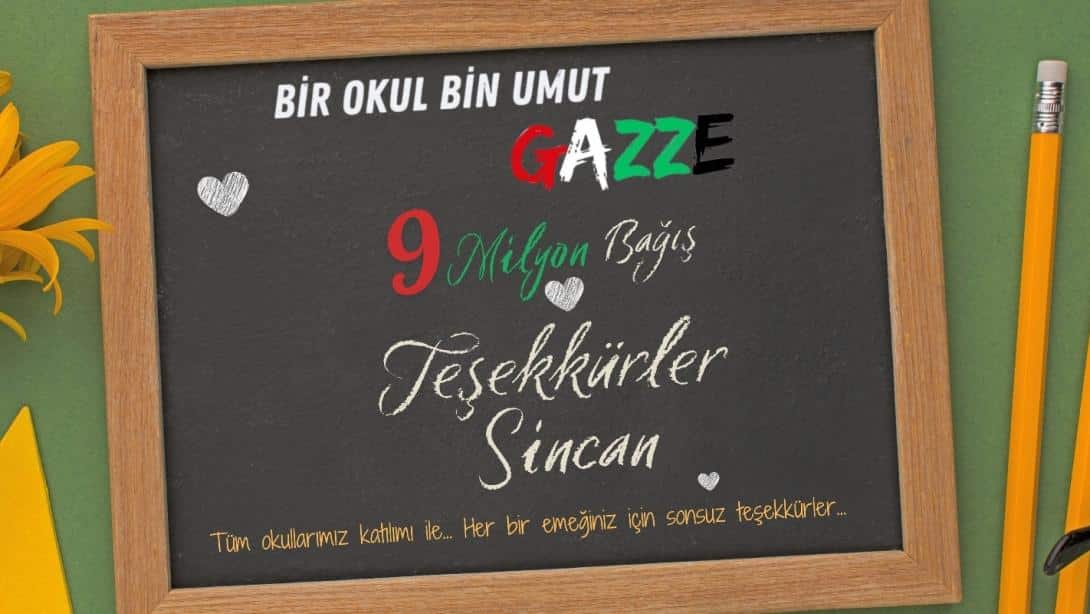 Gazze İçin Sincan Tek Yürek: 9 Milyonun Ürezinde Bağış Toplandı