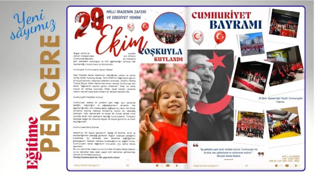 EĞİTİME PENCERE YENİ SAYISI